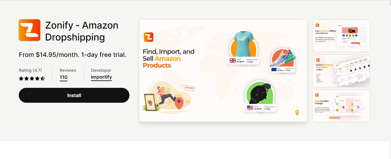 amazon dropshipping shopify app